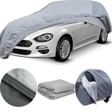 Telo copri auto copriauto felpato impermeabile con zip per fiat 124 spider