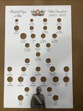 PANNELLO  x MONETE VITTORIO EMANUELE III TIPOLOGICO 50X33cm 