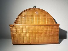 Cesta di paglia portagoggetti portacarte larghezza 20 cm circa