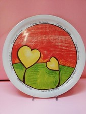 EGAN 1 PIATTO PIZZA CAMPO DI CUORI CM. 30,5 PORCELLANA PIATTI NUOVI 