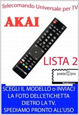 TELECOMANDO UNIVERSALE AKAI DECODER DIGITALE SAT COMBI DVD TV SCEGLI MODELLO L2