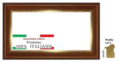 Cornice noce arte povera
