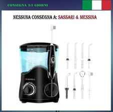 TUREWELL Idropulsore Dentale con 8 Ugelli Multifunzione 10 valori nominali di
