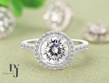 Solid 14K White Gold