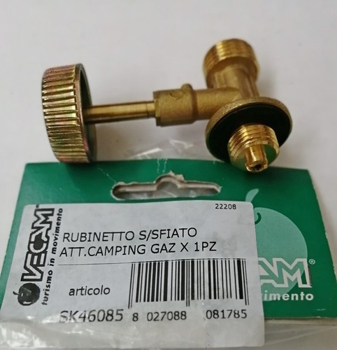 Rubinetto gas senza - gas,