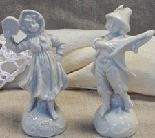 Antica Coppia Statuine Porcellana Capodimonte Fine '800 