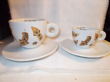 ILLY Tazzina caffè Espresso + Tazza cappuccino collezione Max Petrone 2008 Ipa