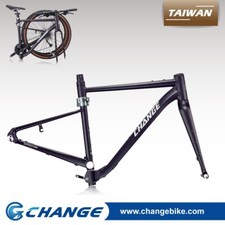 Telaio Bici Pieghevole 700C Ghiaia Strada Telaio Disco E-bike Kit Supporto GV-10P 46cm