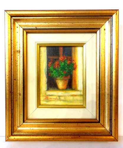 Quadretto olio tela - ad, su
