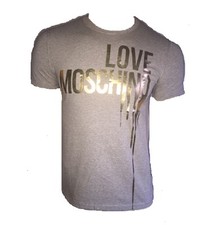 T SHIRT LOVE MOSCHINO GRIS ET