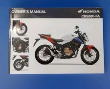 libro uso e manutenzione HONDA CB500F-FA. 2015
