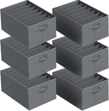 Organizer Armadio,6 Pezzi Organizer Cassetti Salvaspazio,7 Scomparti,Pieghevole 