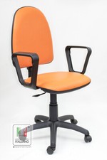 Sedia poltrona ufficio casa girevole ecopelle scrivania operativa made in italy