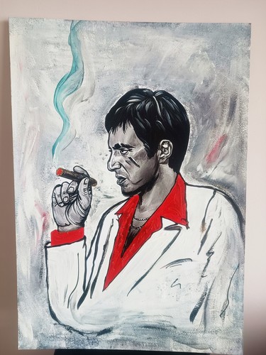 Dipinto ritratto pacino - dipinto,