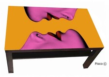 TAVOLINO DESIGN POP ART BOCCA