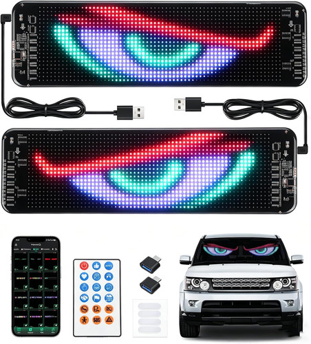 Luce led parabrezza occhi - led,
