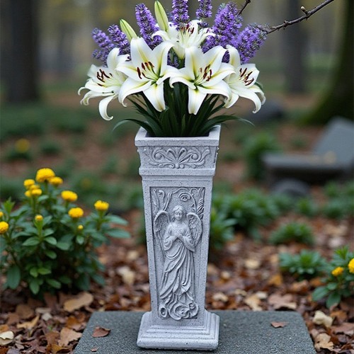 Robusto vaso cimitero - , in