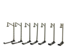 MARKLIN 407 H0 Set composto da 7 pali linea aerea in fusione del 1949, vintage