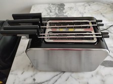 De'Longhi CTX2203 Tostapane, 550 W, 2 Fette con Pinze, Acciaio - NUOVO