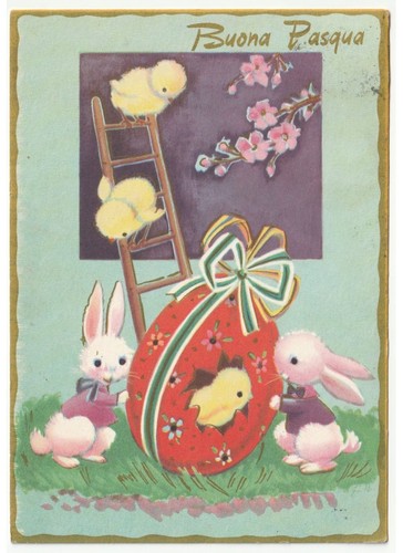 1965 galbi cartolina - galbi, auguri