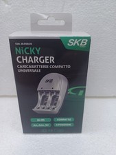 CARICABATTERIE UNIVERSALE COMPATTO PER PILE BATTERIE STILO MINISTILO 9V NI-MH