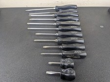 #bm595 Snap-On Tools USA Black Hard Handle Screwdriver Set SDD SDDP