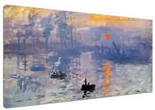 Quadro Moderno Arredamento Arte MONET Impression 120 Arredo Casa Stampa su Tela