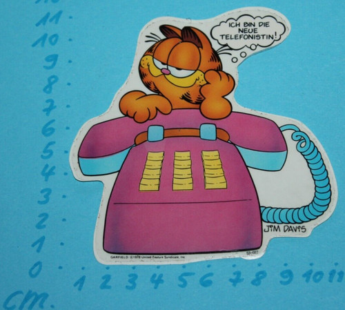 Vintage garfield telefon - vintage,