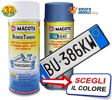 Macota TARGHE → BIANCO / BLU' - Vernice Spray 400 ml Rinnova Targhe Auto e Moto