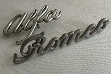 ALFA ROMEO STEMMA LOGO  SCRITTA AUTO D’EPOCA Mis.20 Cm