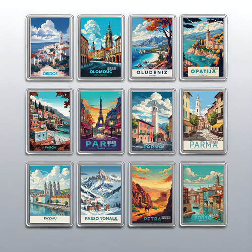 Acrylic travel city holiday - acrylic,