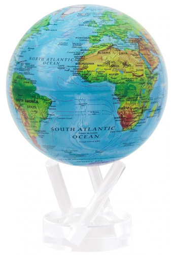 Mova globo mappa - in, rilievo