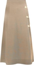 SPORTMAX ?Max Mara Virgin Wool High-Waist Midi Skirt Vanna Gonna Lana IT42_FR40