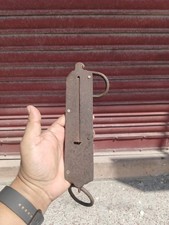 Vecchio Vintage Raro Rustico di Ferro Molla Bilancia Lavoro Condizioni Ricco