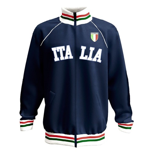 Felpa italia con - con, zip