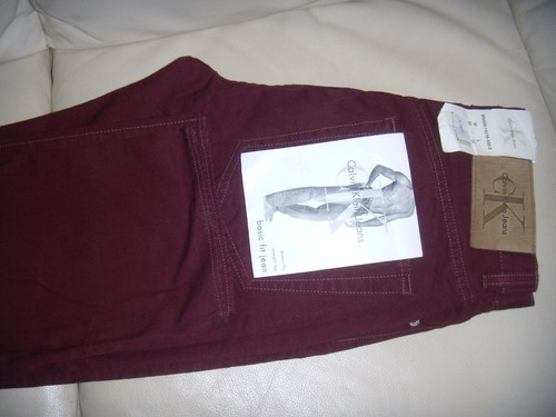 Calvin klein jeans bordeaux - jeans,