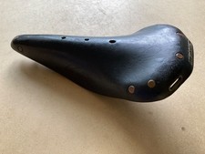 Sella vintage molto antica BROOKS B17 con occhielli tascabili in pelle