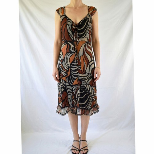 Abito donna marrone m - abito, da