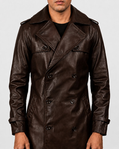 Trench coat uomo - , pelle