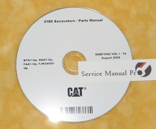 Sebp3592 caterpillar 318c - sebp3592,