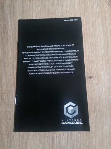 Nintendo game cube notice - , de