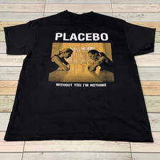 T-shirt nera placebo fascia