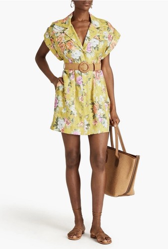 Zimmermann mini camicia abito - mini,