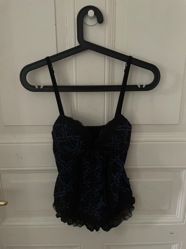 Corsetto nero navy con - nero, e