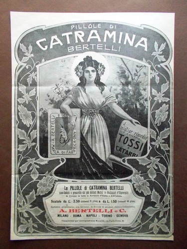 Pubblicità del 1902 - , pillole