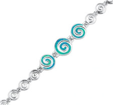 Bracciale chiave greca spirale
