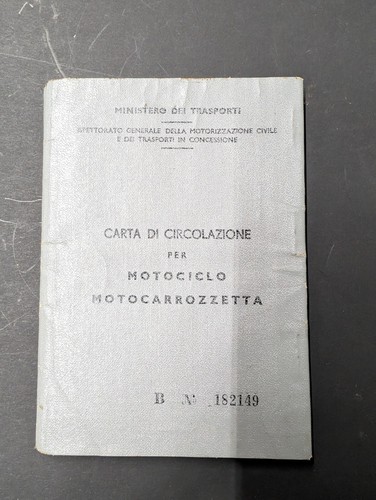 Carta circolazione motom - carta,