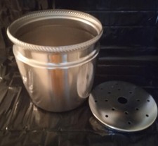 SECCHIELLO PORTA GHIACCIO ALFRA ALESSI INOX 18/10 ORO VINTAGE ORIGINALE ANNI 60