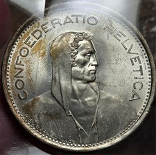 Moneta Cinque Franchi Svizzeri
