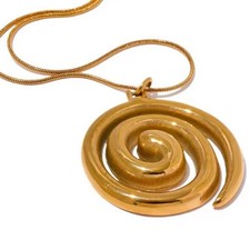 Collana con ciondolo cerchio